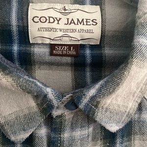Cody James  Plaid Western wear size large